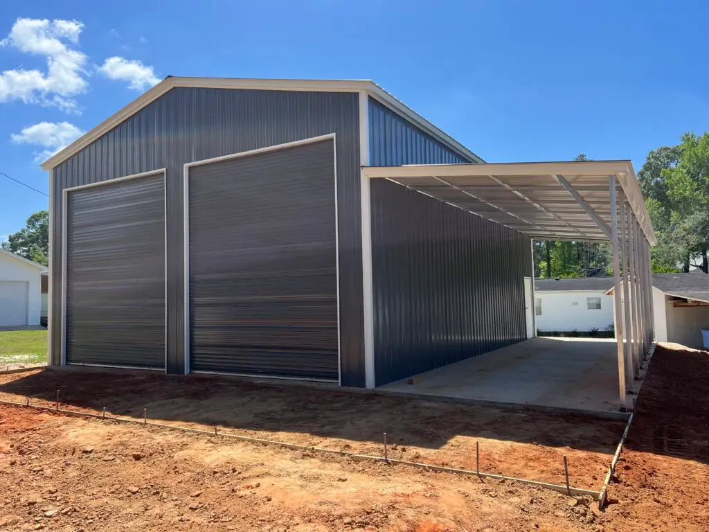 alt: "Steel building constructed in South Carolina by Mychael G. Smith LLC"